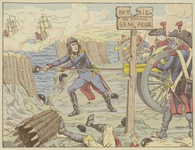 Napoleone carica un cannone come un soldato comune durante l