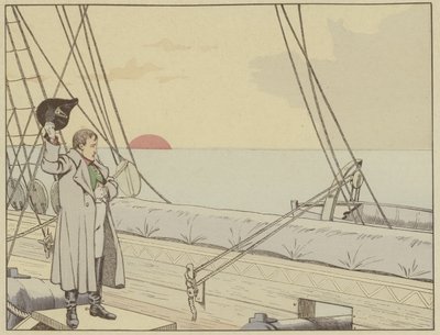 Napoleone a bordo della HMS Bellerophon dopo essersi arreso agli inglesi, 15 luglio 1815 da Onfray de Breville Job