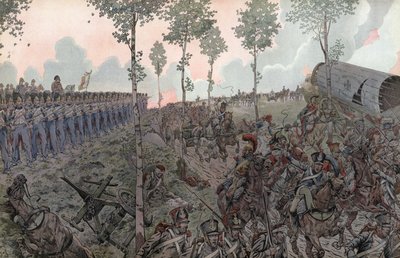 La battaglia di Waterloo da Onfray de Breville Job