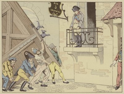 La città di Grenoble apre le sue porte a Napoleone al suo ritorno dall
