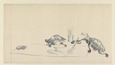 Tartarughe che dipingono da Onishi Chinnen