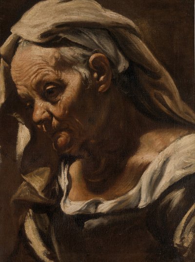 Testa di una vecchia, dopo il 1610 da Orazio Borgianni