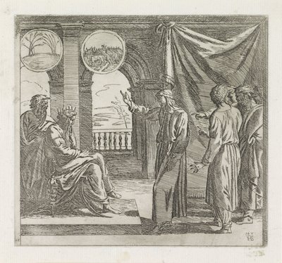 Giuseppe interpreta i sogni del faraone da Orazio Borgianni