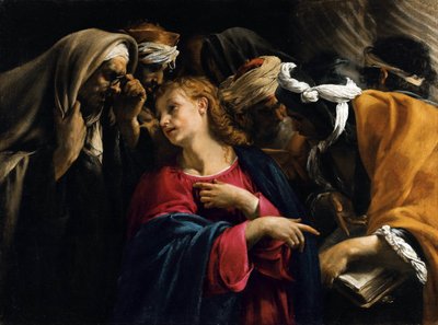 Cristo tra i dottori da Orazio Borgianni