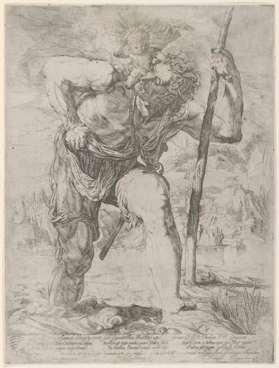 San Cristoforo che Porta il Bambino Gesù da Orazio Borgianni