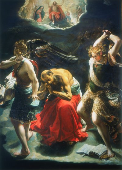 Il sogno di San Girolamo, c. 1600 da Orazio Borgianni