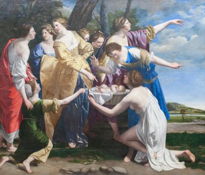 Il ritrovamento di Mosè, primi anni 1630 da Orazio Gentileschi