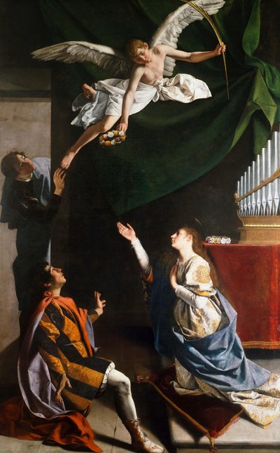 I santi martiri Cecilia, Valeriano e Tiburzio da Orazio Gentileschi