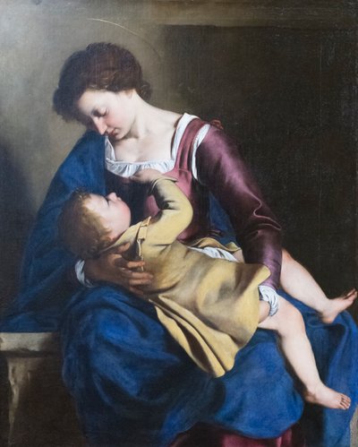 Vergine Maria e bambino da Orazio Gentileschi