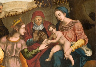 Matrimonio di Santa Caterina, particolare da Orazio da Spinazzola Iacobetta