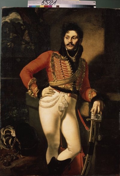 Ritratto del colonnello degli ussari Eugraph Davydov da Orest Adamovich Kiprensky