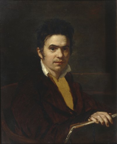 Ritratto di Alexander Khristoforovich Vostokov 1781-1864, prima del 1816 da Orest Adamovich Kiprensky