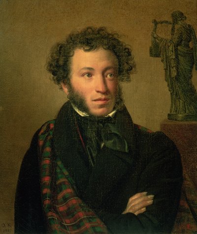 Ritratto di Aleksandr Puškin, 1827 da Orest Adamovich Kiprensky