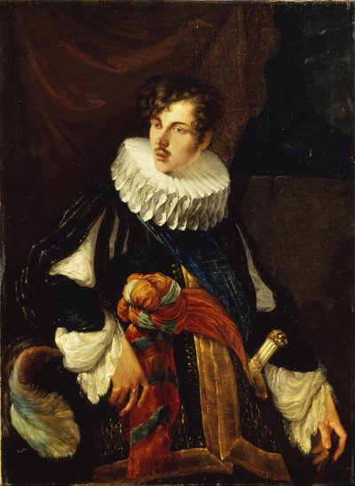 Ritratto del Conte Vasilij Alekseevič Perovskij 1794-1857 in costume spagnolo del XVII secolo, 1809 da Orest Adamovich Kiprensky