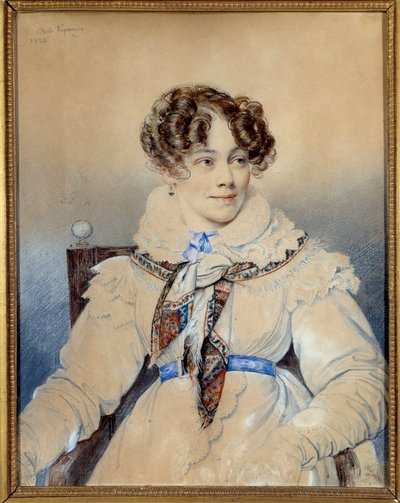 Ritratto della scrittrice Sophie Rostopchine (1799-1874), contessa di Segur (disegno di Orest Adamovich Kiprensky) da Orest Adamovich Kiprensky