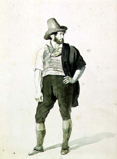 Il giovane italiano, c.1834 da Orest Adamovich Kiprensky