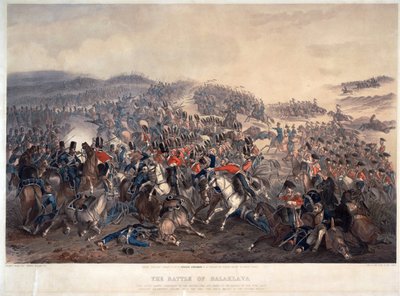La battaglia di Balaclava del 25 ottobre 1854 da Orlando Norie