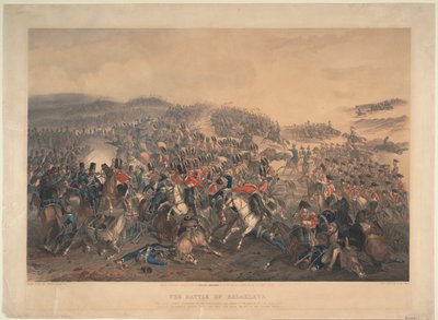La battaglia di Balaclava del 25 ottobre 1854, 1855 da Orlando Norie