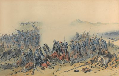 Zuavi con baionette (Crimea) da Orlando Norie