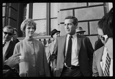 Julie Andrews e Paul Newman sul set di 