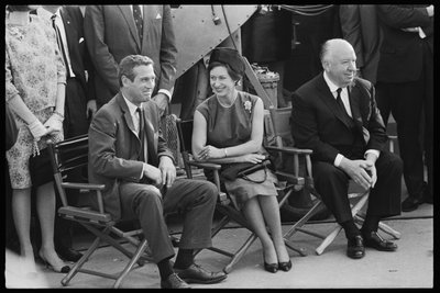 Paul Newman, Principessa Margaret e Alfred Hitchcock sul set di 