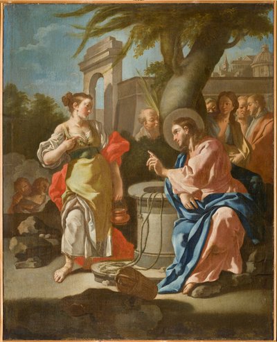 Gesù e la Samaritana, seconda metà del XVIII secolo (olio su tela) da Oronzo Tisio