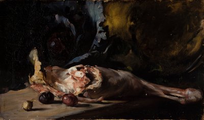 Natura morta con cosciotto di agnello e cavolo da Oscar Gustaf Bjorck