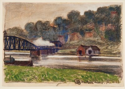 Fiume Harlem, 21 gennaio 1903 da Oscar Bluemner