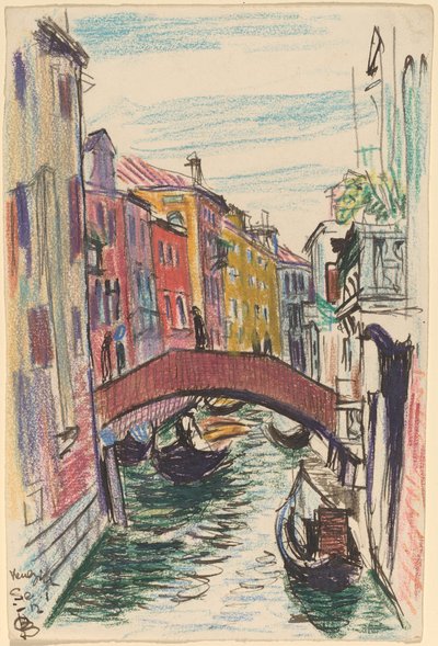 Canale, Venezia da Oscar F. Bluemner