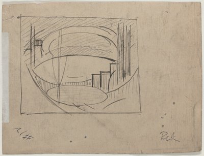 Studio per "Soho" (verso) da Oscar F. Bluemner
