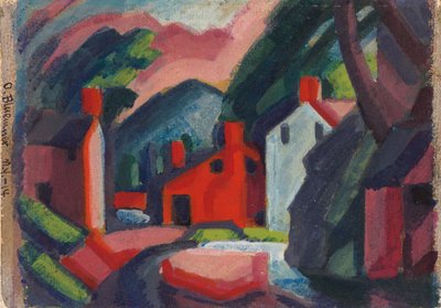 Veduta di Lehnenburg, Pennsylvania da Oscar Florianus Bluemner
