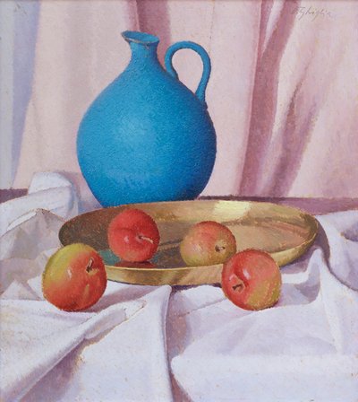 Composizione con mele e brocca, c.1940-41 da Oscar Ghiglia