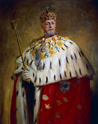 Ritratto di Oscar II da Oscar Gustaf Bjorck