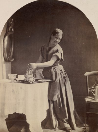 Moda inglese a colazione, ca. 1860 da Oscar Gustav Rejlander