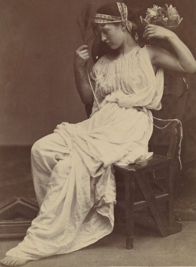 Flora contempla la vanità, 1860 da Oscar Gustav Rejlander