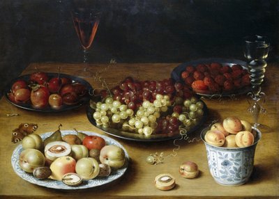 Natura morta con frutta e bicchieri da Osias the Elder Beert