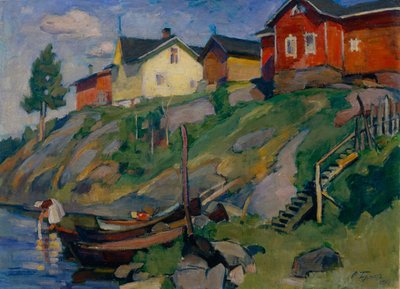 Un villaggio di campagna in Finlandia, 1915 da Osip Emmanuilovich Braz