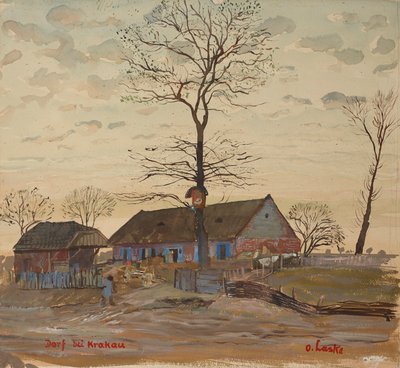 Villaggio vicino a Cracovia da Oskar Laske