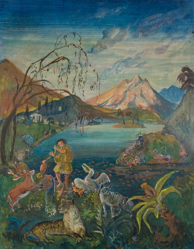 Orfeo tra gli animali da Oskar Laske