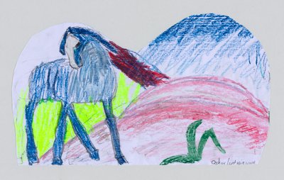 Cavallo blu da Franz Marc da Oskar Ludwig