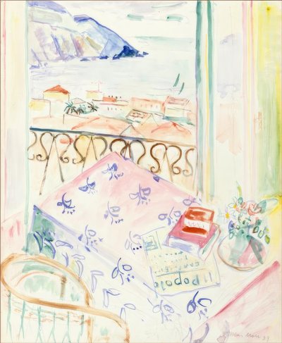 Stanza con balcone vista su Positano da Oskar Moll