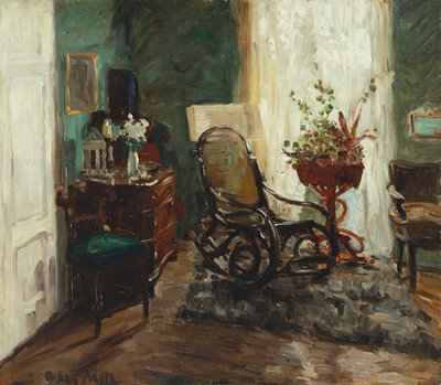 Interno con Sedia a Dondolo da Oskar Moll