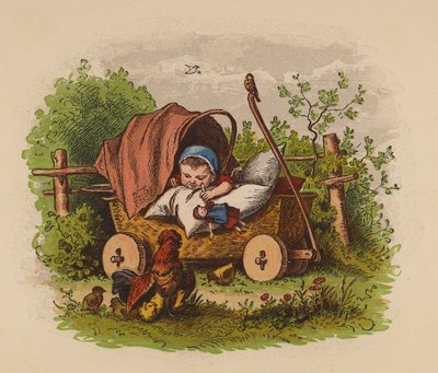 Bambino nella carrozzina da Oskar Pletsch