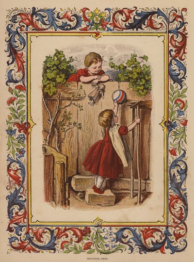 Bambini che giocano da Oskar Pletsch