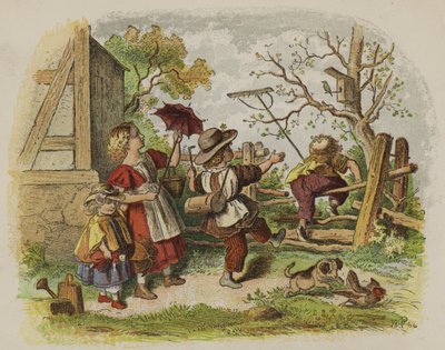 Gruppo di bambini che giocano all