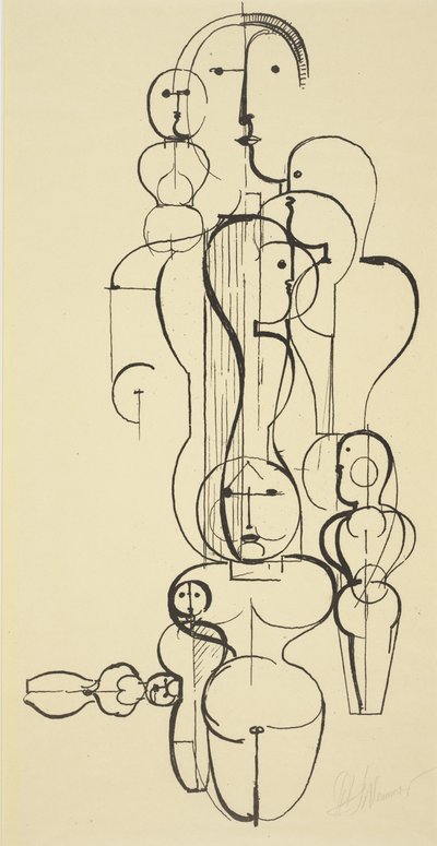 Piano figurativo K 1 da Oskar Schlemmer