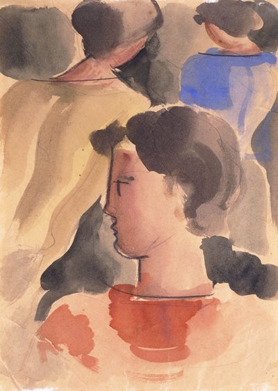 Gruppo con ragazzo rosso da Oskar Schlemmer