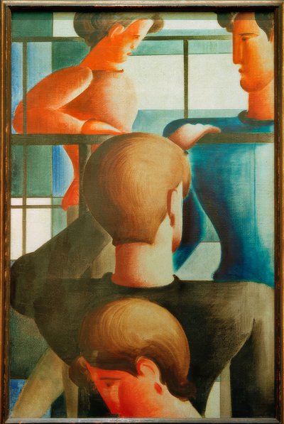 Gruppo alla ringhiera I da Oskar Schlemmer