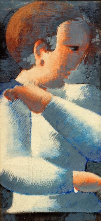 Ragazzo in blu e bianco da Oskar Schlemmer
