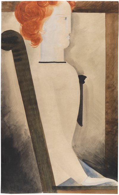 Donna seduta, 1929 da Oskar Schlemmer